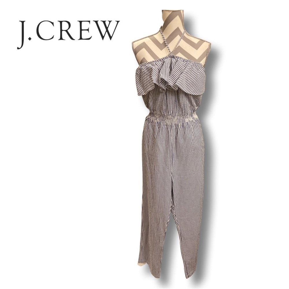 J. CREW NWT Romper Seersucker